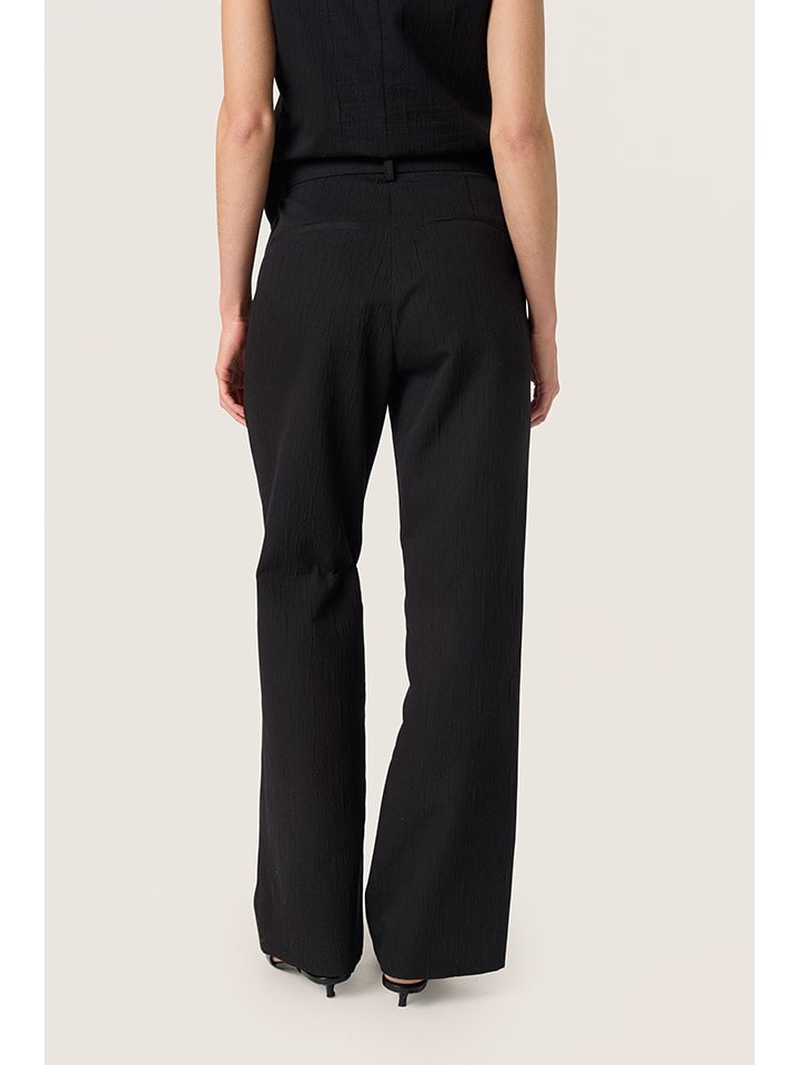 Nohavice Soaked in Luxury Schwarz 7728073 Marlenehose in Schwarz - 3