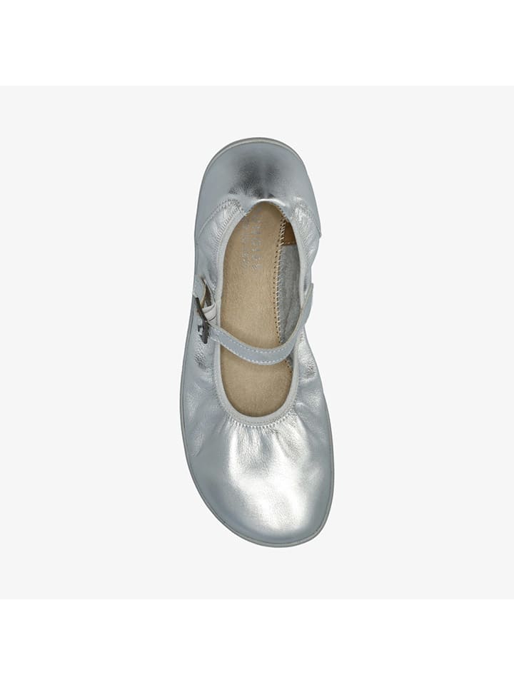 Groundies Silber 430919 Leder-Barfußschuhe "Amber 2.0" in Silber - 4