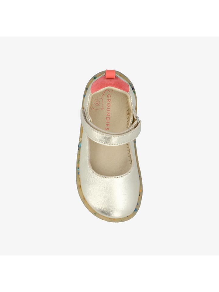 Tenisky Groundies Gold 4512138 Leder-Barfußschuhe "Stella" in Gold - 4