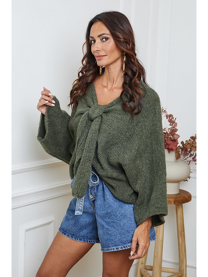 Sveter So Cachemire Khaki 5470679 Pullover "Chiwel" in Khaki - 2