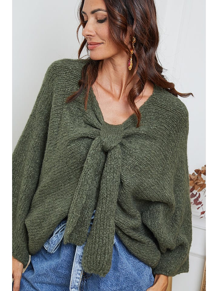 Sveter So Cachemire Khaki 5470679 Pullover "Chiwel" in Khaki - 4
