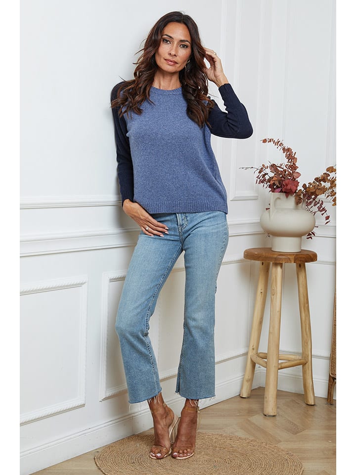 Sveter So Cachemire Blau/ Dunkelblau 3817407 Pullover "Kaleis" in Blau/ Dunkelblau - 5
