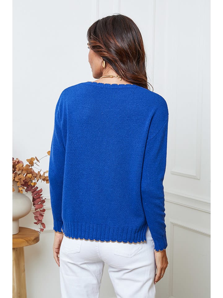 Sveter So Cachemire Blau 6332714 Pullover "Kedis" in Blau - 3