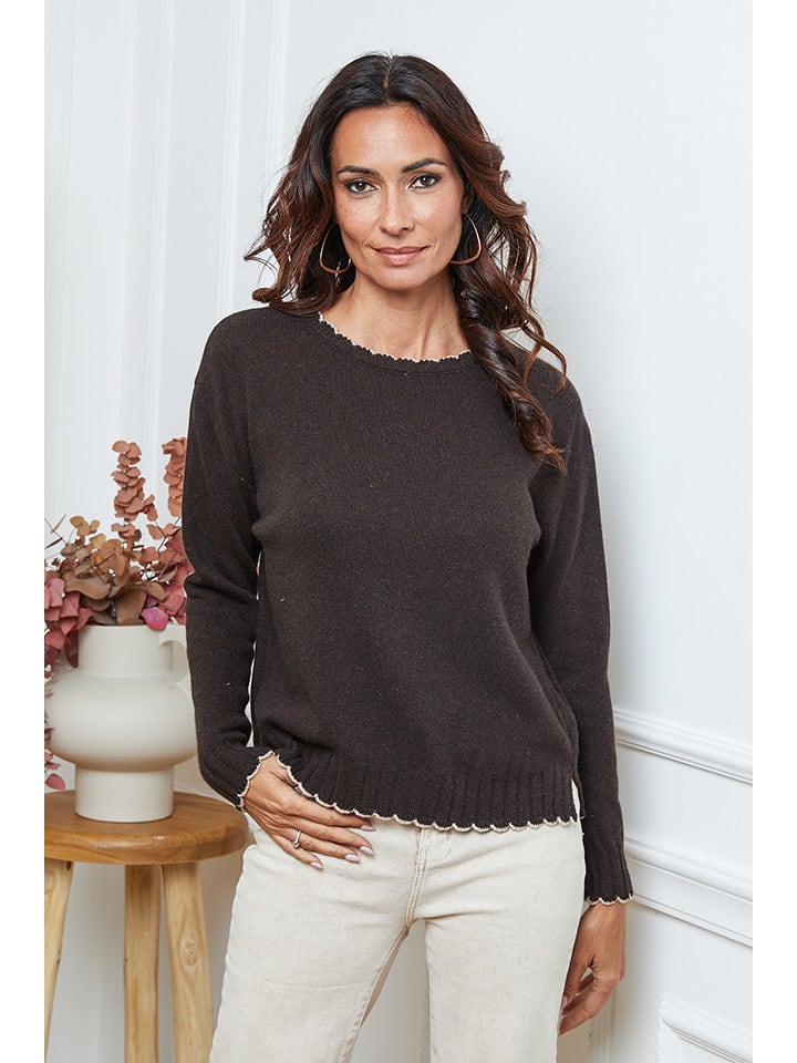 Sveter So Cachemire Braun 8848321 Pullover "Kedis" in Braun - 1