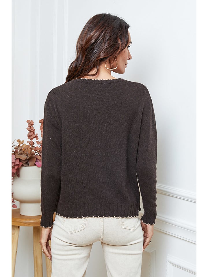 Sveter So Cachemire Braun 8848321 Pullover "Kedis" in Braun - 3