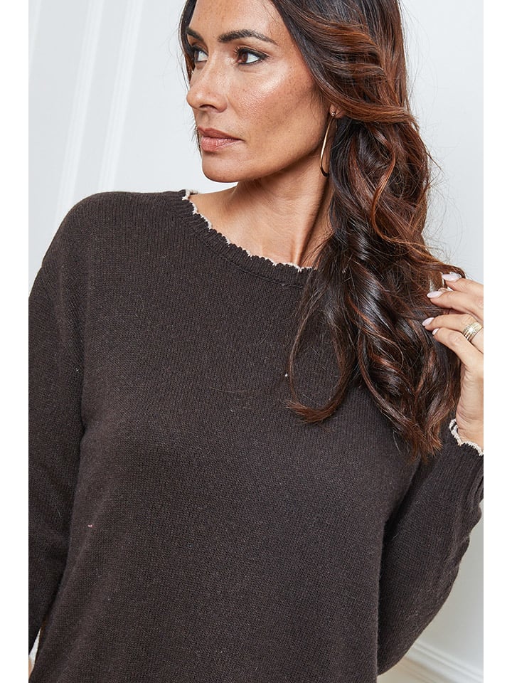 Sveter So Cachemire Braun 8848321 Pullover "Kedis" in Braun - 4