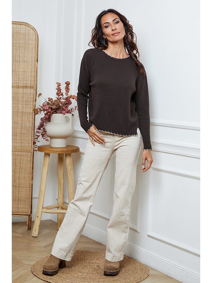 Sveter So Cachemire Braun 8848321 Pullover "Kedis" in Braun - 5