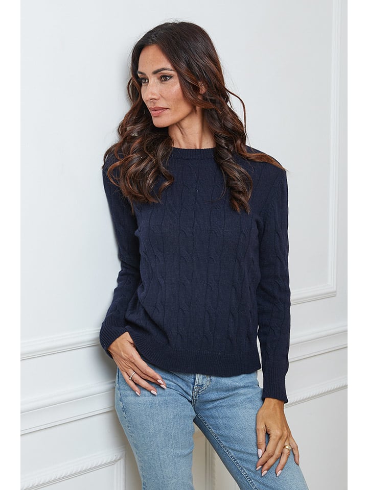 Sveter So Cachemire Dunkelblau 1095171 Pullover "Kirem" in Dunkelblau - 1