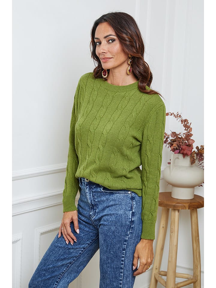 Sveter So Cachemire Grün 5274925 Pullover "Kirem" in Grün - 2