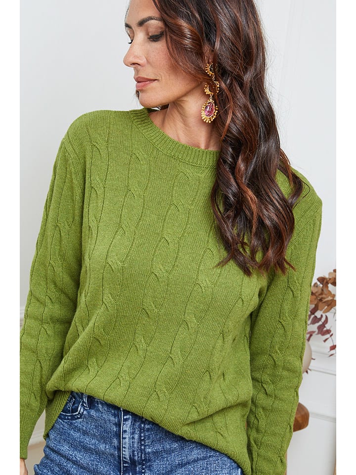 Sveter So Cachemire Grün 5274925 Pullover "Kirem" in Grün - 4