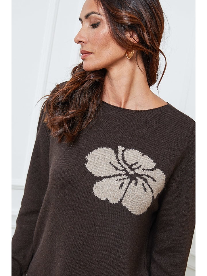 Sveter So Cachemire Braun 875450 Pullover "Lambi" in Braun - 4