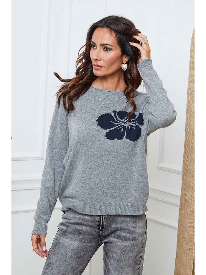 Sveter So Cachemire Grau 8348850 Pullover "Lambi" in Grau - 1