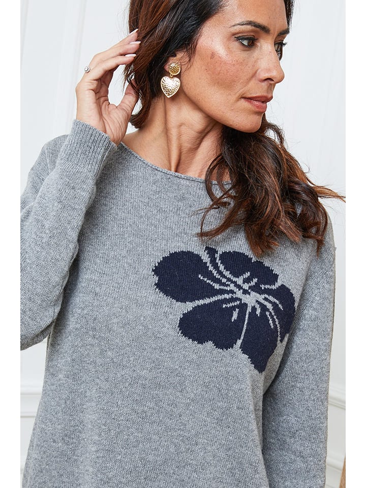 Sveter So Cachemire Grau 8348850 Pullover "Lambi" in Grau - 4