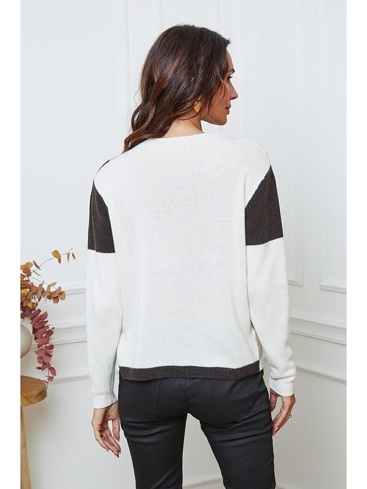 Sveter So Cachemire Creme/ Beige/ Braun 9981390 Pullover "Lanos" in Creme/ Beige/ Braun - 3