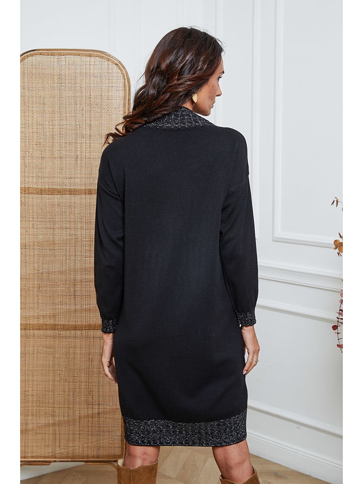 Šaty So Cachemire Schwarz 3472370 Strickkleid "Linoa" in Schwarz - 3