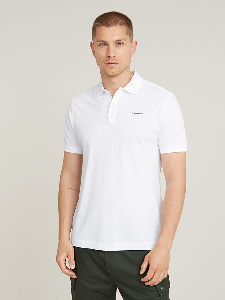 Tričko G-Star Weiß 7441690 Poloshirt in Weiß - 1