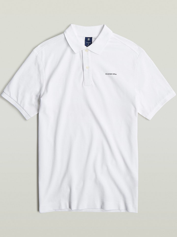 Tričko G-Star Weiß 7441690 Poloshirt in Weiß - 4