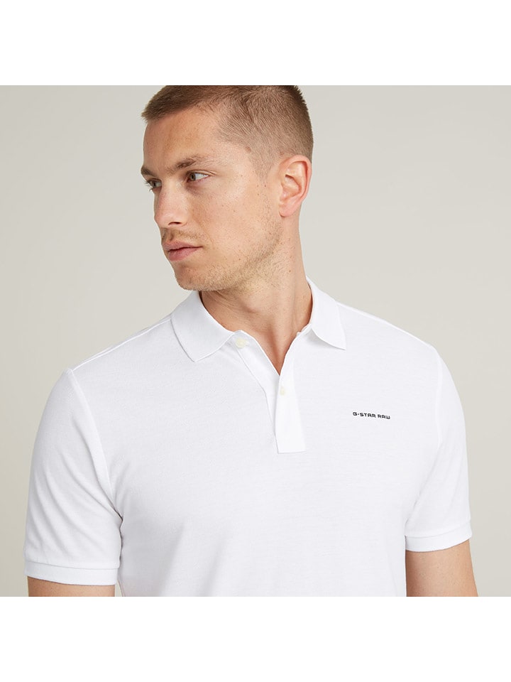 Tričko G-Star Weiß 7441690 Poloshirt in Weiß - 5