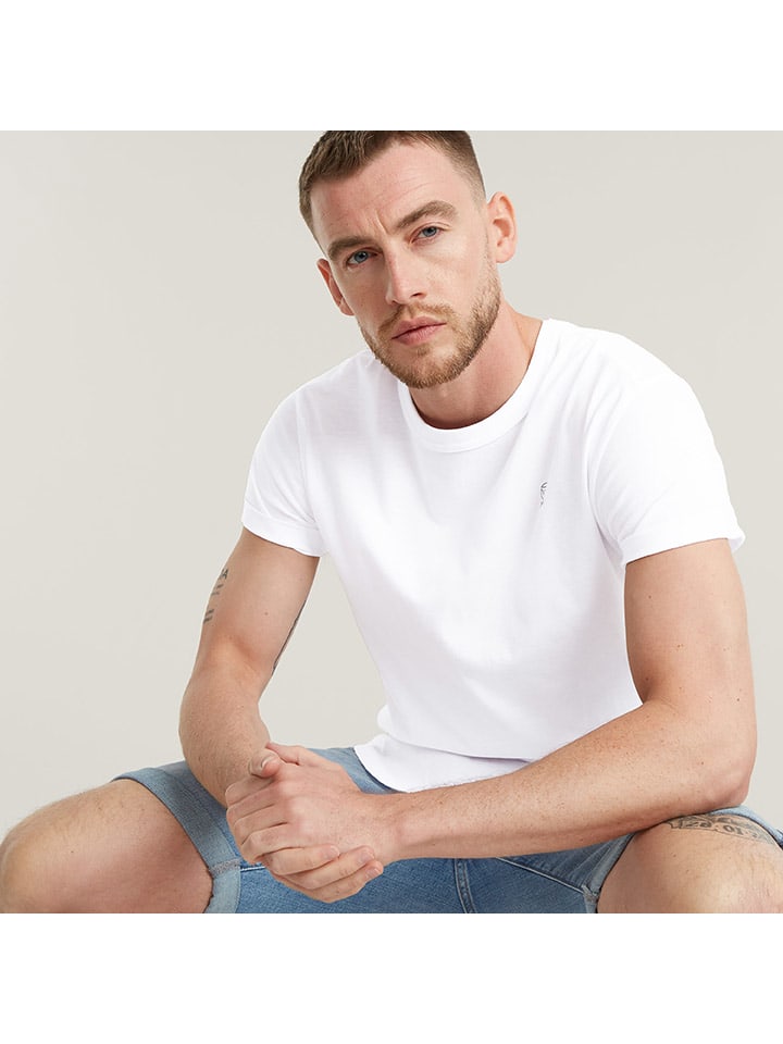 Tričko G-Star Weiß 3090955 Shirt in Weiß - 6