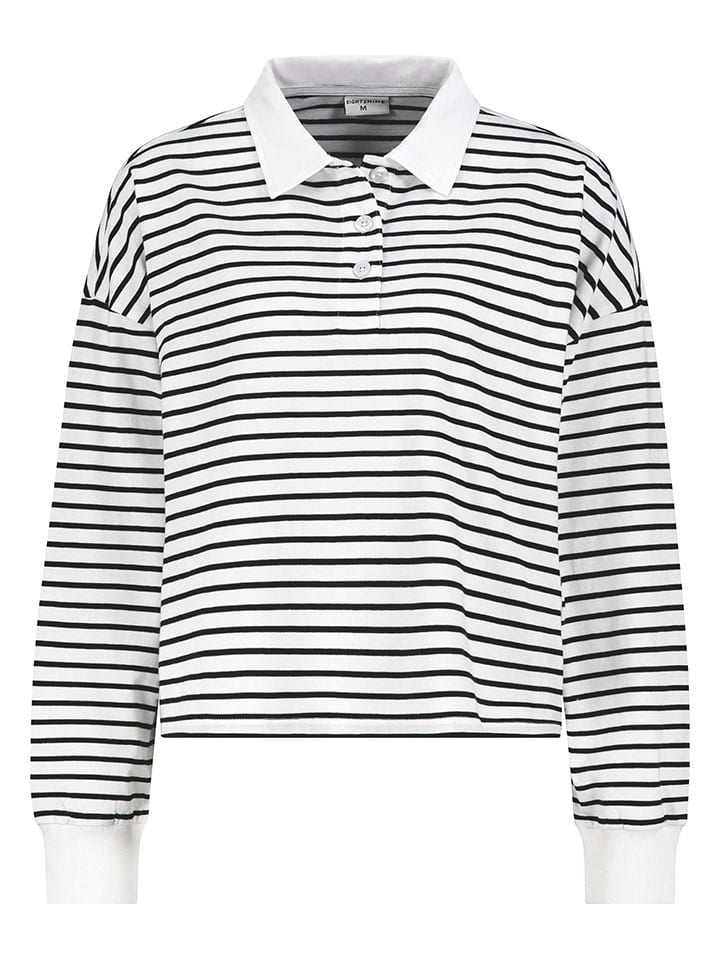 Tričko Eight2Nine Weiß/ Schwarz 3029769 Poloshirt in Weiß/ Schwarz - 1
