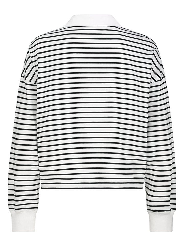 Tričko Eight2Nine Weiß/ Schwarz 3029769 Poloshirt in Weiß/ Schwarz - 2