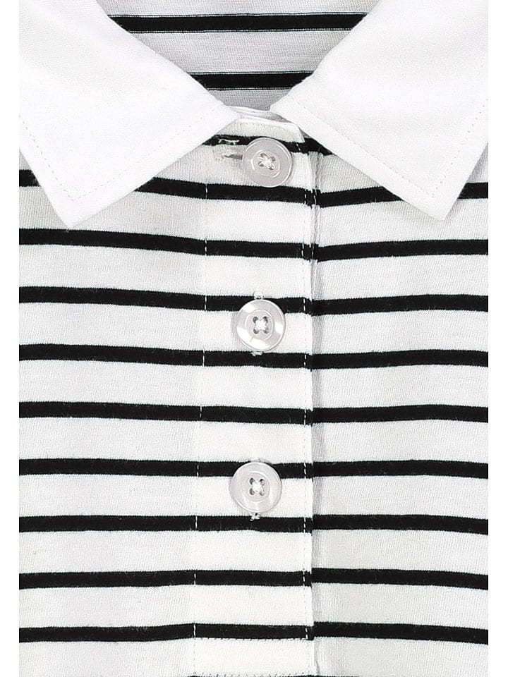 Tričko Eight2Nine Weiß/ Schwarz 3029769 Poloshirt in Weiß/ Schwarz - 3