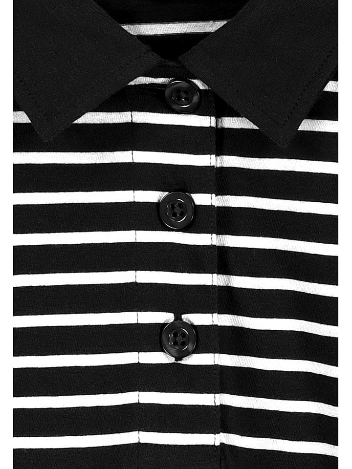 Tričko Eight2Nine Schwarz/ Weiß 5365271 Poloshirt in Schwarz/ Weiß - 3