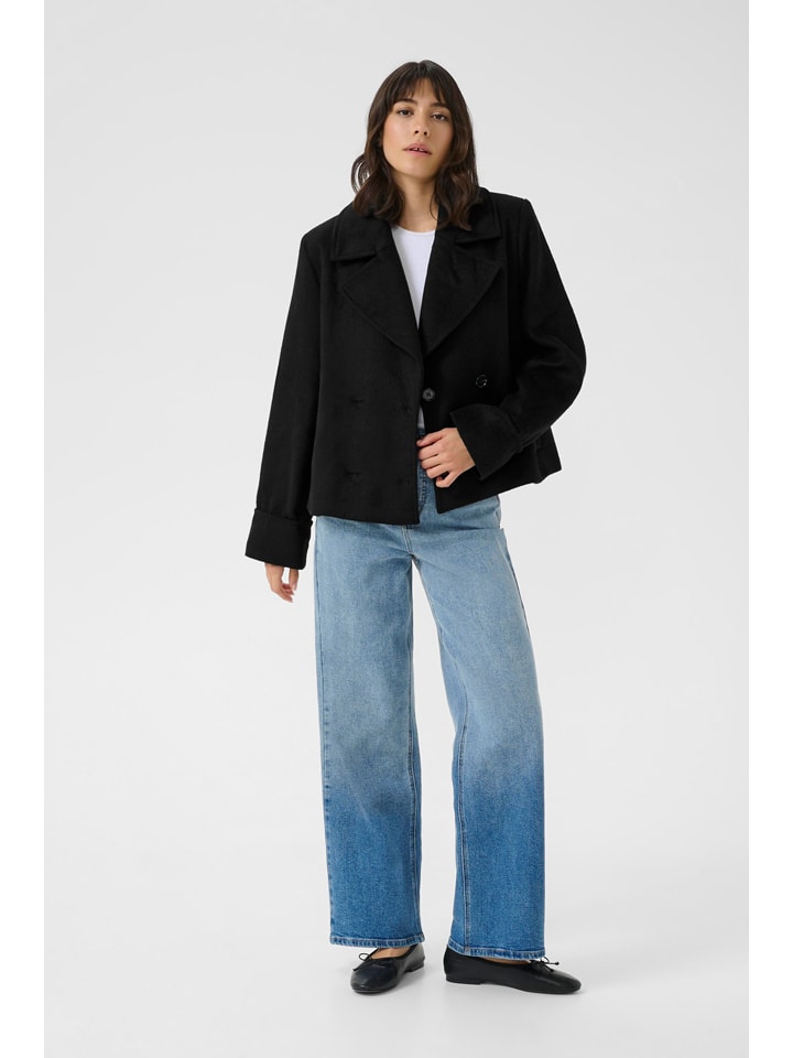 Dámska bunda Kaffe Schwarz 8918099 Trenchcoat in Schwarz - 1