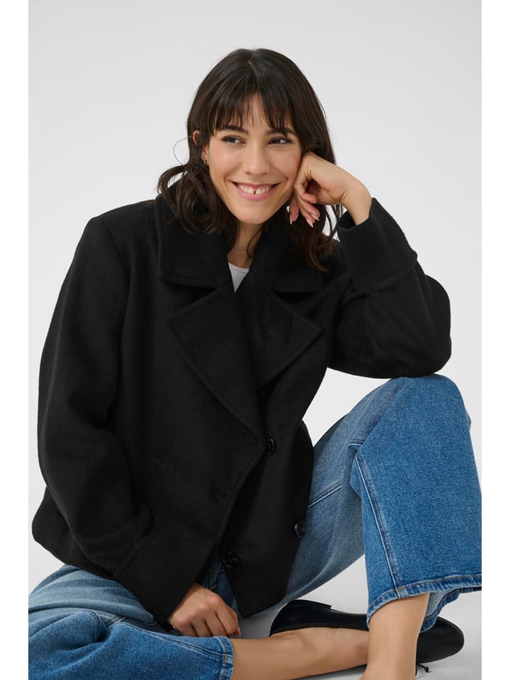 Dámska bunda Kaffe Schwarz 8918099 Trenchcoat in Schwarz - 3