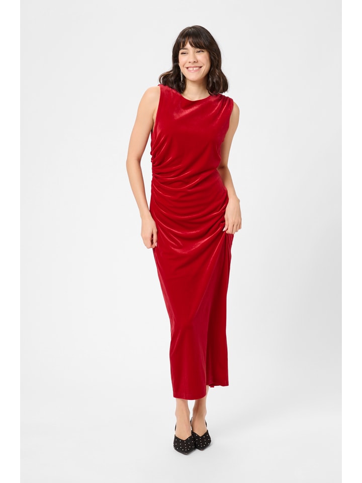 Šaty Kaffe Rot 3695081 Samtkleid in Rot - 1