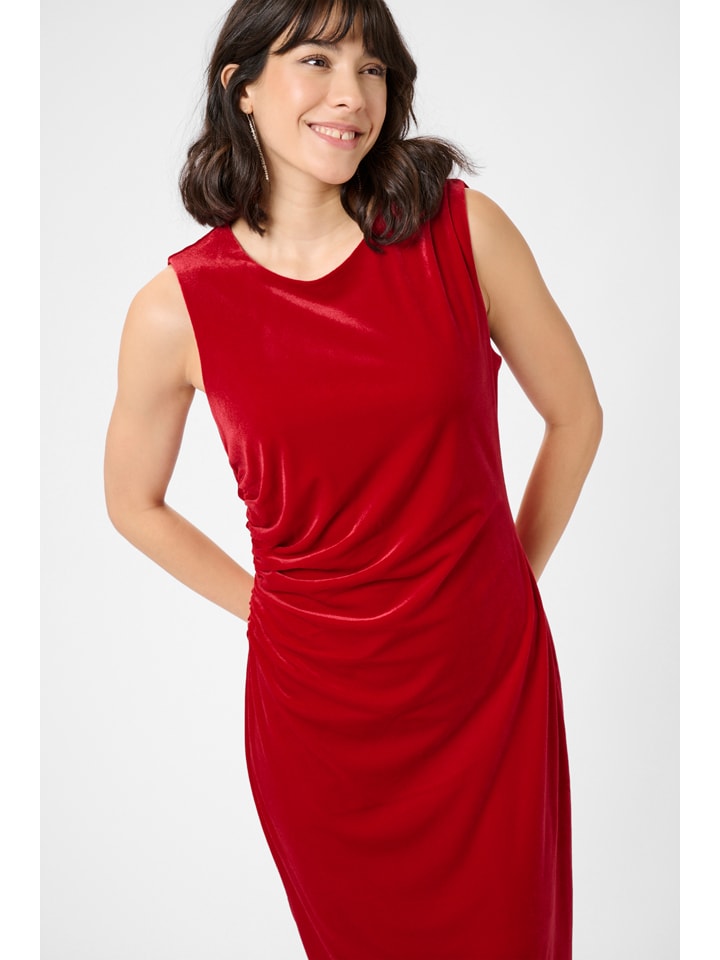 Šaty Kaffe Rot 3695081 Samtkleid in Rot - 2