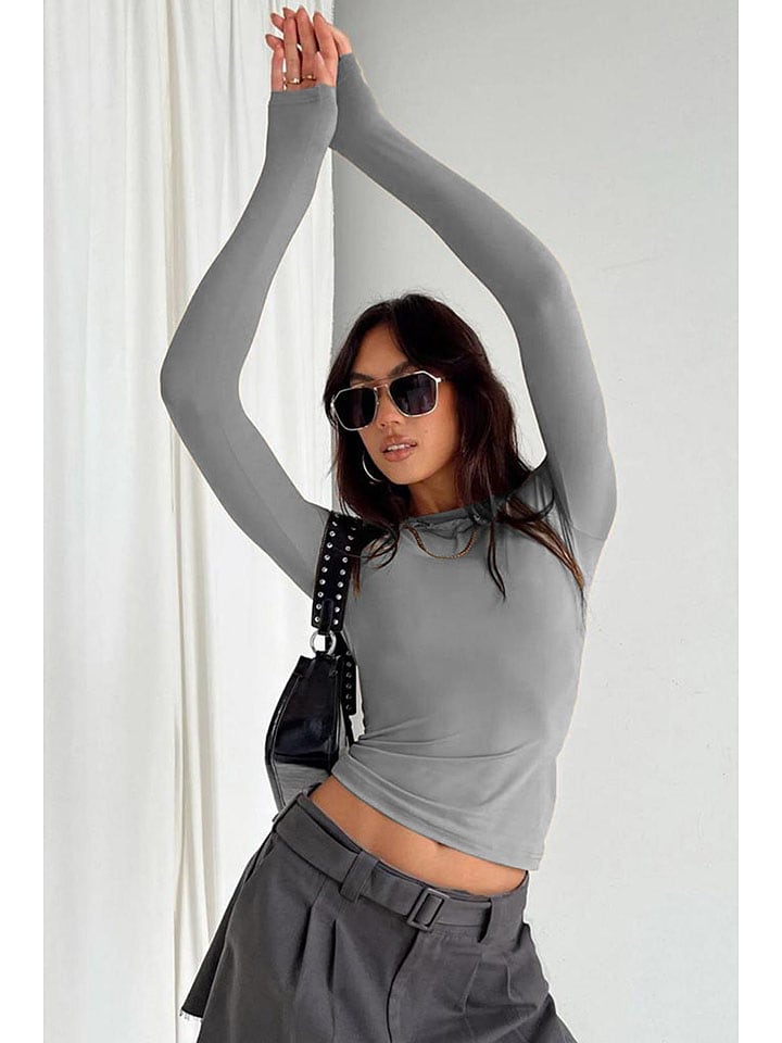 MADMEXT Grau 9043585 Longsleeve in Grau - 2