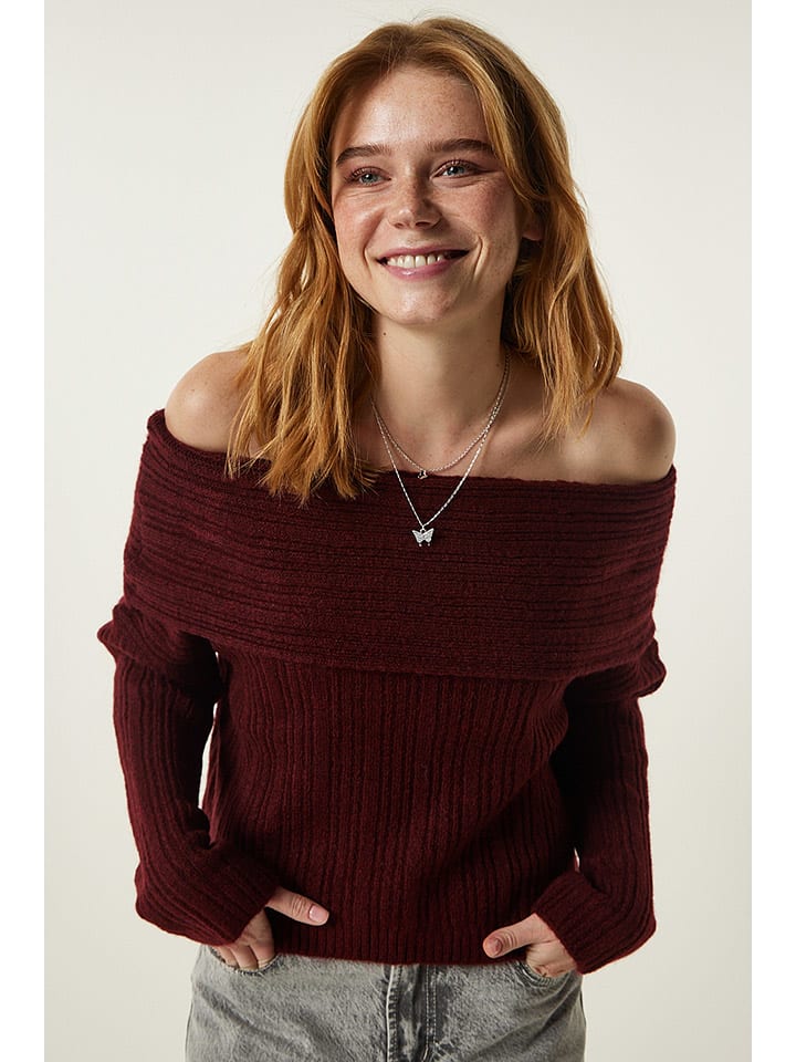 Sveter Happiness Istanbul Bordeaux 7303990 Pullover in Bordeaux - 1
