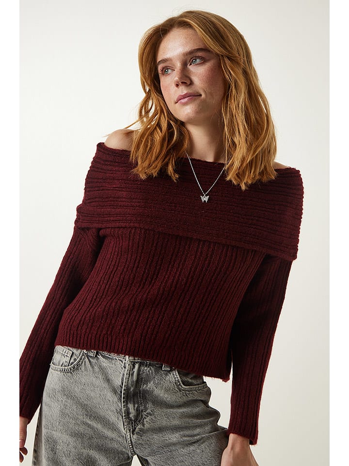 Sveter Happiness Istanbul Bordeaux 7303990 Pullover in Bordeaux - 3