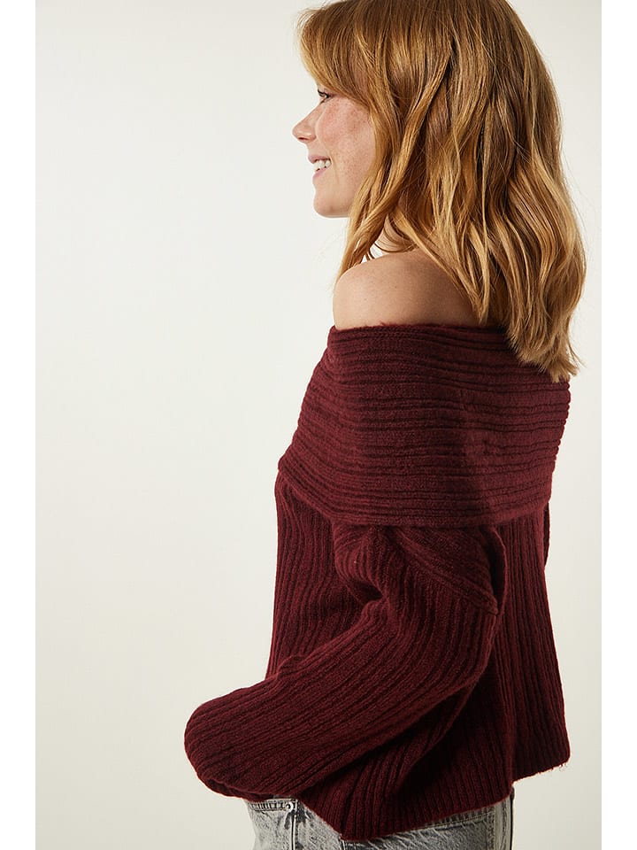 Sveter Happiness Istanbul Bordeaux 7303990 Pullover in Bordeaux - 4
