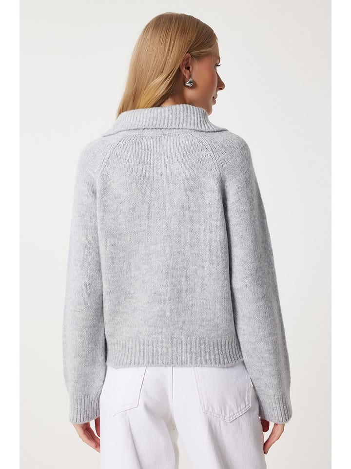 Sveter Happiness Istanbul Grau 5888046 Cardigan in Grau - 2