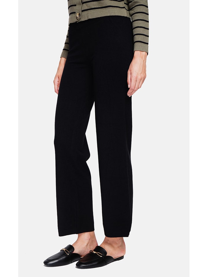 Nohavice ASSUILI Schwarz 642811 Stoffhose in Schwarz - 2