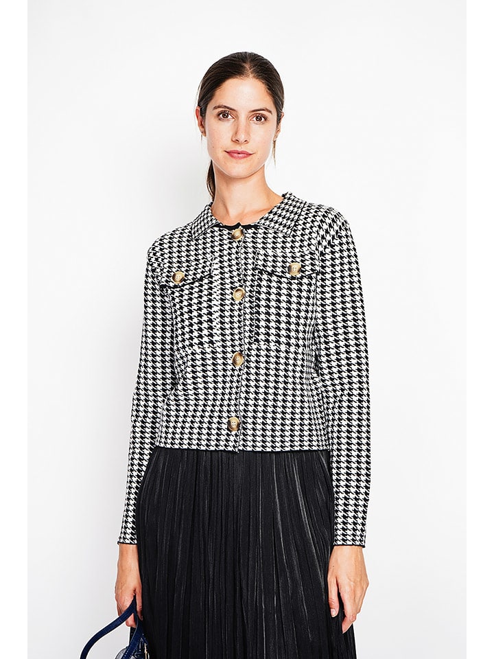 Dámska bunda ASSUILI Schwarz/ Weiß 3404141 Blazer in Schwarz/ Weiß - 1