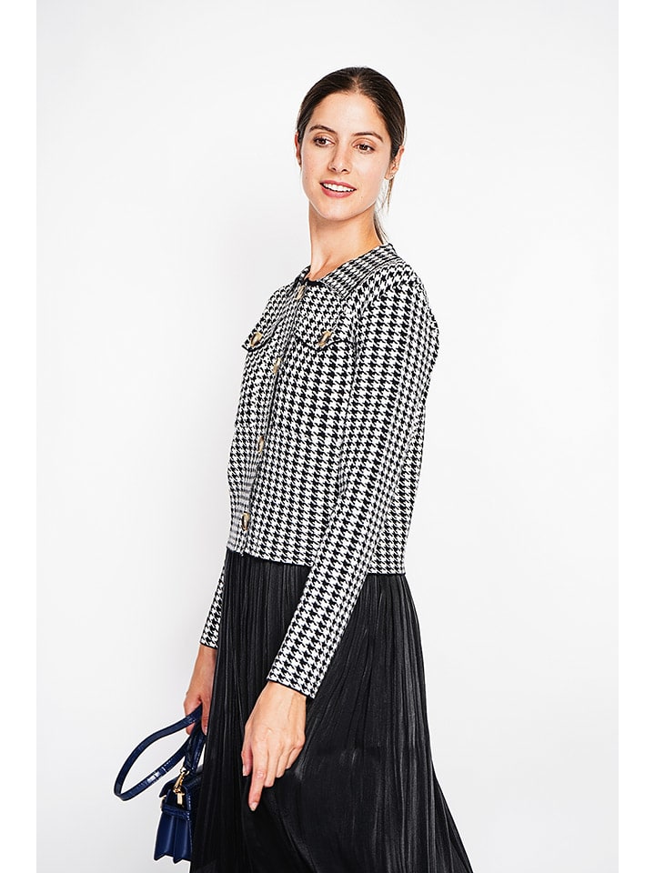 Dámska bunda ASSUILI Schwarz/ Weiß 3404141 Blazer in Schwarz/ Weiß - 2