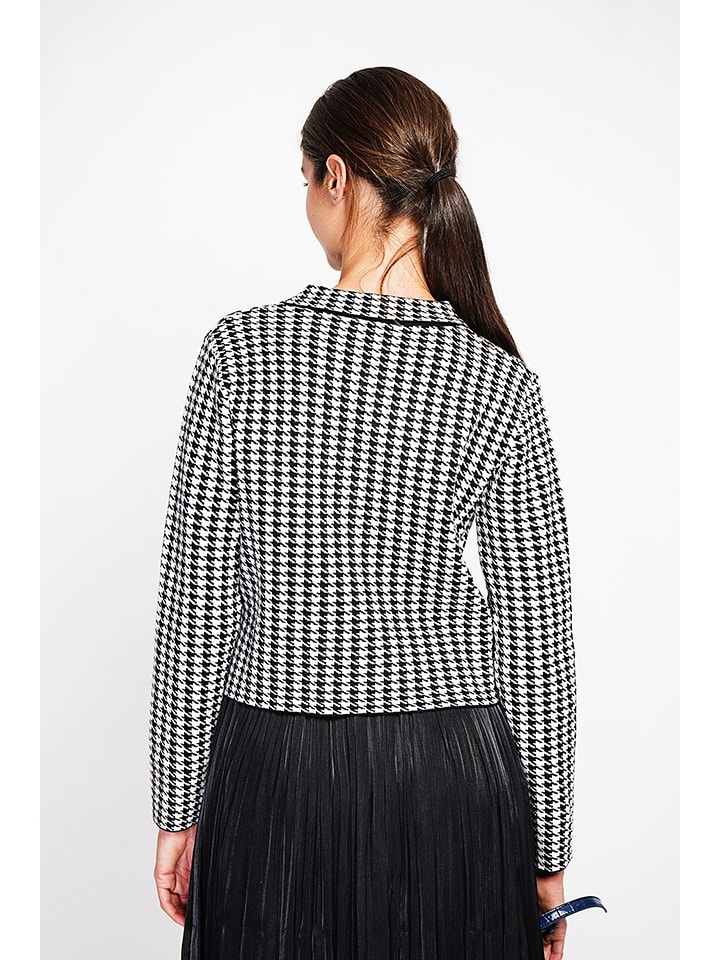 Dámska bunda ASSUILI Schwarz/ Weiß 3404141 Blazer in Schwarz/ Weiß - 3