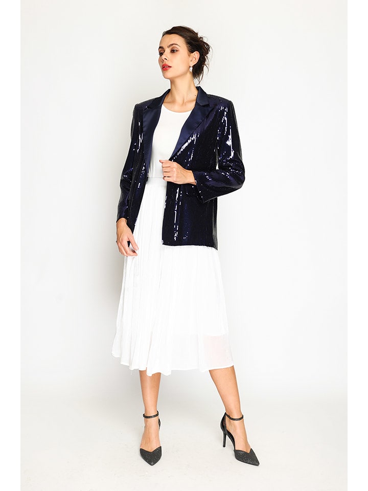 Dámska bunda ASSUILI Dunkelblau 5453834 Paillettenblazer in Dunkelblau - 5