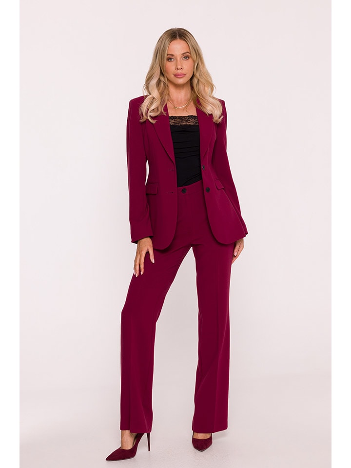 Dámska bunda Stylove Bordeaux 4398446 Blazer in Bordeaux - 3