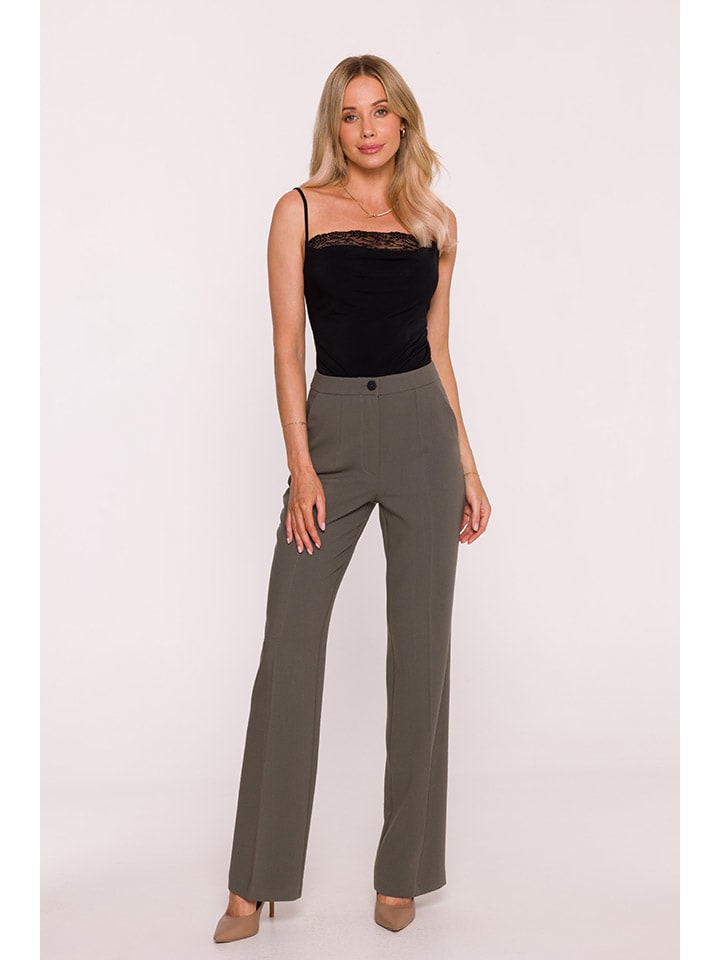 Nohavice Stylove Khaki 398078 Marlenehose in Khaki - 1
