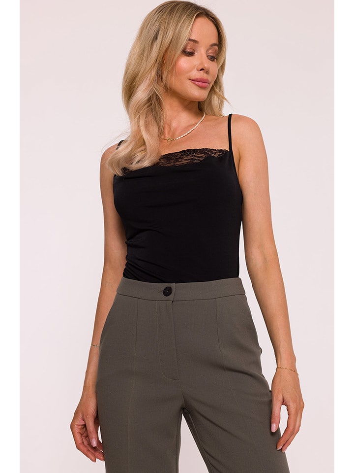 Nohavice Stylove Khaki 398078 Marlenehose in Khaki - 3