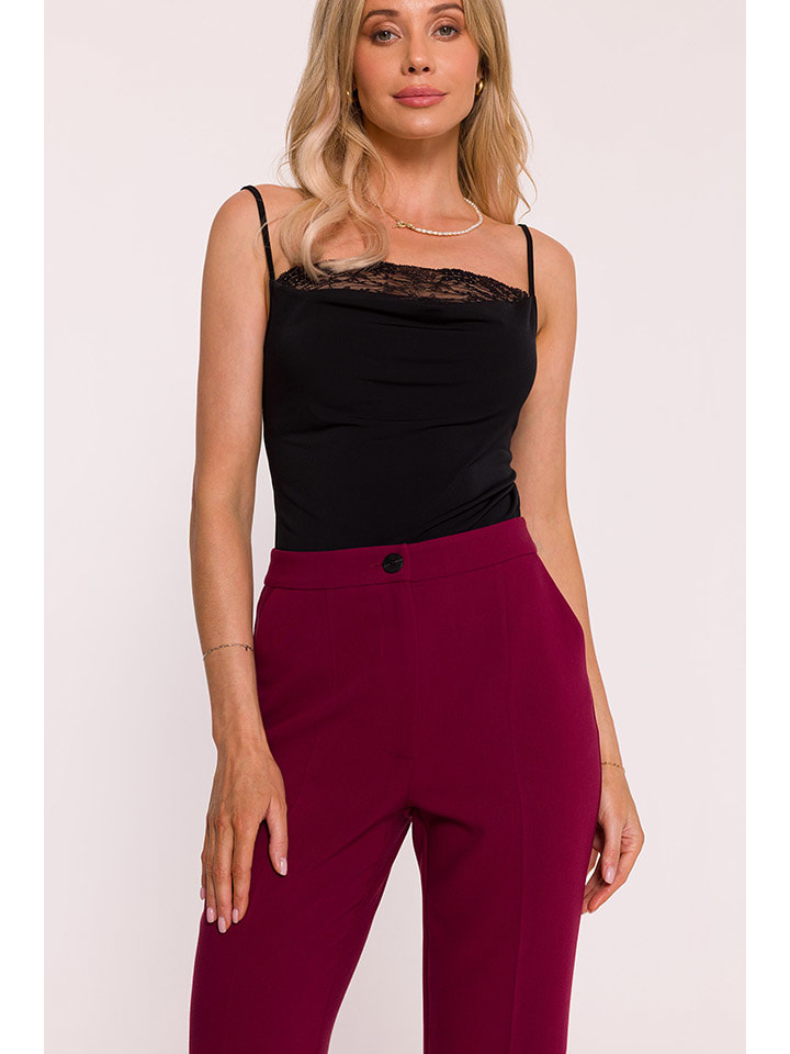 Nohavice Stylove Bordeaux 9123244 Marlenehose in Bordeaux - 3