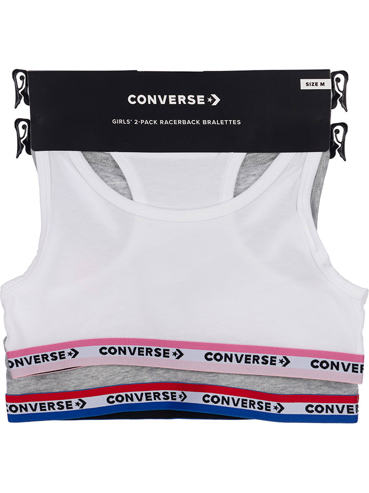 Converse Grau/ Weiß 9679241 2er-Set: Bustiers in Grau/ Weiß - 3