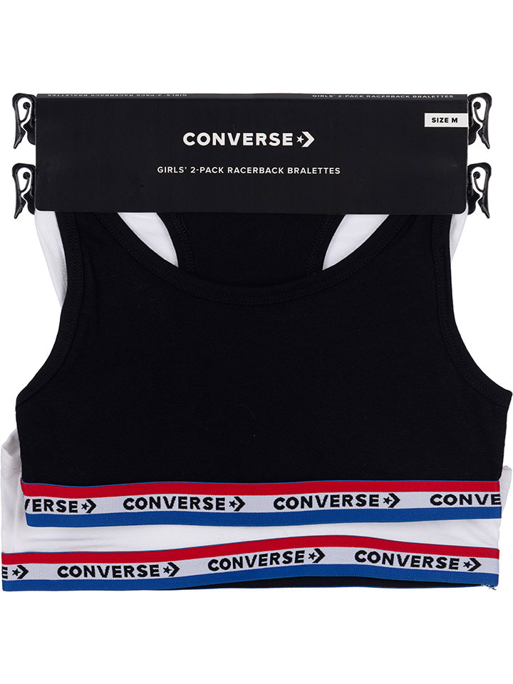 Converse Schwarz/ Weiß 2092079 2er-Set: Bustiers in Schwarz/ Weiß - 3