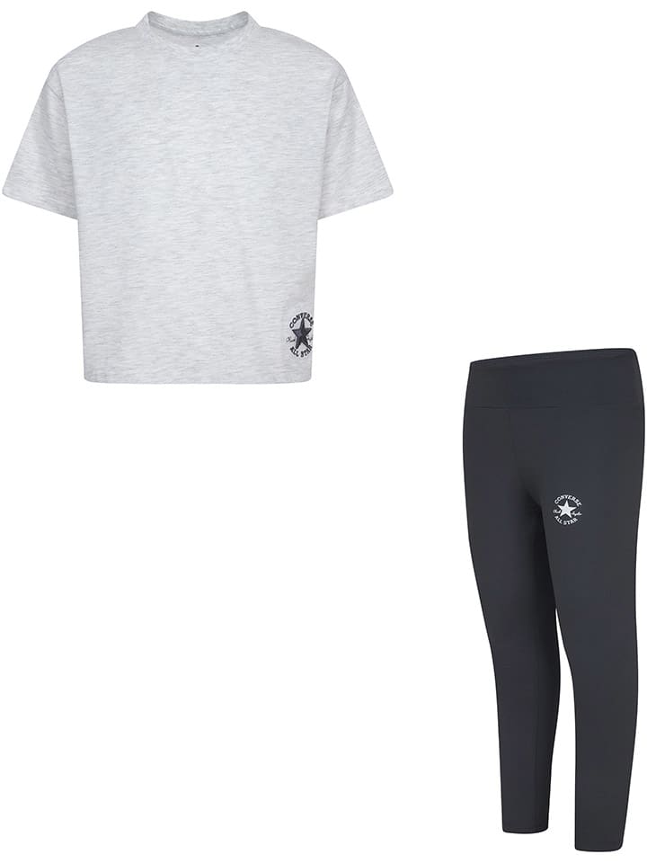 Tričko Converse Grau/ Anthrazit 5571629 2tlg. Outfit in Grau/ Anthrazit - 1