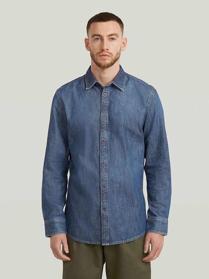 Košeľa G-Star Blau 3521067 Jeanshemd - Slim fit - in Blau - 1