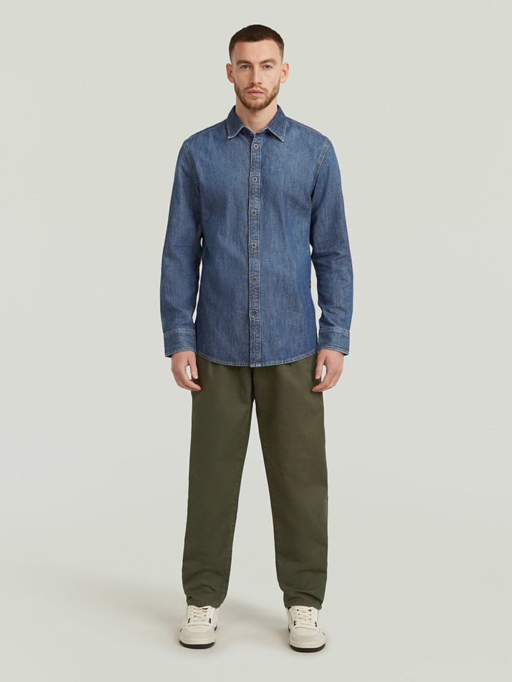 Košeľa G-Star Blau 3521067 Jeanshemd - Slim fit - in Blau - 3